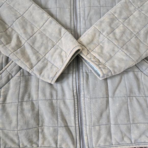 Davi & Dani Washed Soft Comfy Quilting Zip-up Barn Jacket Winter Casual Large - Picture 10 of 16